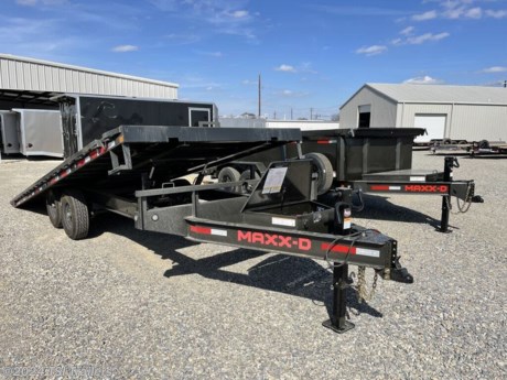 &lt;h3&gt; 2023 MAXXD Trailers TOX TOX10222&lt;/h3&gt;&lt;strong&gt;Your Next Do-All Powered Tilt Trailer&lt;/strong&gt;&lt;p&gt; The TOX is ideal for general construction jobs, equipment hauling, car transport and just about anything else you can think of. The easily accessible bumper-pull design is perfect for tasks that require a compact trailer featuring plenty of hauling capacity. With a total trailer base weight of 4,150 pounds (22&amp;#8217; model), you can haul up to 9,850 pounds from jobsite to jobsite with ease.&lt;/p&gt;&lt;p&gt; Twin hydraulic cylinders keep your load balanced and under control while raising and lowering the 22&amp;#8217; bed with the powered tilt system. A diamond plated knife edge on the rear of the deck makes loading low-clearance equipment easy while maintaining the durability real-world construction jobs demand.&lt;/p&gt;&lt;p&gt; Twin 7k Dexter electric brake axles with slipper spring suspension come standard on the TOX deck over tilt deck trailer for a 14,000 pound GVWR, and are upgradable to electric/hydraulic brakes. 8k Dexter electric brake axles&lt;/p&gt;&lt;p&gt; are also available for installation.&lt;/p&gt;&lt;p&gt; Like all MAXX-D Trailers, the TOX powered tilt deck trailer is finished with our industry-leading powder coating process. Six different preparation steps all work together to give your trailer a premium powder coated steel surface with unmatched durability.&lt;/p&gt;&lt;p&gt; Through our expansive dealer network, we give you the option to configure your TOX powered tilt deck trailer with a variety of options to fit your needs. Whether it&amp;#8217;s an extra set of D-rings, diamond plated steel floor, coupler style or your choice of tires, you can get a TOX that&amp;#8217;s perfect for whatever it is you&amp;#8217;re building.&lt;/p&gt;&lt;p&gt; While the TOX excels in the standard I-beam tongue bumper pull configuration, we also offer it in a variety of versatile gooseneck configurations as well. Build something great with the TOX powered tilt deck trailer!&lt;/p&gt; http://www.tsitrailers.com/--xInventoryDetail?id=11708273