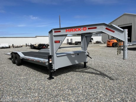 &lt;h3&gt; 2024 MAXXD Trailers T8X T8X10224&lt;/h3&gt;&lt;strong&gt;The Ultimate Powered Tilt Trailer&lt;/strong&gt;&lt;p&gt; The T8X powered tilt trailer is perfect for users seeking a fully-featured, easy to use trailer with a full-length tilting bed. Raising and lowering the deck is as easy as activating the hydraulic power unit and letting the trailer do the work! It&amp;#8217;s even available with a wireless remote for raising and lowering the bed from inside your tow vehicle. The T8X is perfect for hauling equipment with longer wheelbases, tractors with farm implements, or even two small cars.&lt;/p&gt;&lt;p&gt; We build the T8X in 22&amp;#8217;, 24&amp;#8217;, 28&amp;#8217;, and 32&amp;#8217;. In the 22&amp;#8217; and 24&amp;#8217; lengths, the T8X features dual cylinder control to keep your load balanced.&lt;/p&gt;&lt;p&gt; Width between the fenders on a standard T8X is 83&amp;#8221;, and we offer the option of rugged drive over fenders for a full-width use of 102&amp;#8221;. No matter which deck length you choose, we designed the T8X with low loading angles for your safety and convenience.&lt;/p&gt;&lt;p&gt; Two torsion axles come standard on the T8X powered tilt trailer, providing a base GVWR of 14,000 pounds. These torsion axles feature an enhanced warranty over a traditional suspension style and provide a smoother ride and lower deck height. With the right axle options specified, your T8X can feature a max GVWR of 21,000 pounds.&lt;/p&gt;&lt;p&gt; Integrated steps located at the front and rear of each fender provide easy deck access to check or secure your load. These steps also house high-visibility, long-lasting LED lighting. These ultra-bright LED lights are flush fitting to help prevent damage.&lt;/p&gt;&lt;p&gt; Frames on the T8X powered tilt trailer are made from 6&amp;#8221; x 2&amp;#8221; x &#188;&amp;#8221; tubing with 3&amp;#8221; channel crossmembers on 12&amp;#8221; centers. This close crossmember spacing creates a stiff deck capable of hauling multiple vehicles or pieces of equipment.&lt;/p&gt;&lt;p&gt; Several different flooring options are available on the T8X powered tilt trailer. From the standard treated wood floor to rough oak, diamond plated steel, or the revolutionary Blackwood rubber infused lumber, you can get a T8X built exactly to your needs.&lt;/p&gt;&lt;p&gt; Like all MAXX-D Trailers, the T8X powered tilt trailer is finished with our industry-leading powder coating process. Six different steps all work together to give your trailer a premium powder-coated steel surface with unmatched durability.&lt;/p&gt;&lt;p&gt; Through our expansive dealer network, we give you the option to configure your T8X powered tilt trailer with a variety of special options to make your life easier. Whether it&amp;#8217;s a winch plate and winch, different floor style, or hydraulic jacks, you can get a T8X that&amp;#8217;s perfect for whatever it is you&amp;#8217;re hauling.&lt;/p&gt; http://www.tsitrailers.com/--xInventoryDetail?id=13561577