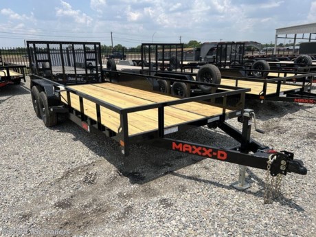 &lt;h3&gt; 2024 MAXXD Trailers U4X U4X8318&lt;/h3&gt;&lt;strong&gt;The Tandem Axle Utility Trailer That&amp;#8217;S Up For The Challenge&lt;/strong&gt;&lt;p&gt; The U4X Tandem Axle Utility Trailer is a 9,990 lbs GVWR, medium-duty utility trailer that is great for hauling all kinds of things: Hauling your UTV&amp;#8217;s and ATV&amp;#8217;s, lawn mowers, materials, or even a small tractor with your half ton or bigger truck. The U4X deck is 18&amp;#8217; long and 83 inches wide, and has 11&amp;#8221; tall sides topped with 2&amp;#8221; square tubing and has stake pockets and and weighs 2,700 lbs, so it&amp;#8217;s haulable with a half ton or bigger truck. The U4X has an 11&amp;#8221; tall 2&amp;#8221; square tubing top-rail on the front and sides of the trailer, and has hooks on the bottom corners of the deck for easy tying down of cargo.&lt;/p&gt;&lt;p&gt; Up front the U4X hooks to your vehicle with a 2 5/16&amp;#8221; DEMCO EZ-Latch adjustable coupler, mounted to a 5&amp;#8221; channel wrap tongue and a 5&amp;#8221; x 3&amp;#8221; x &#188;&amp;#8221; steel angle mainframe. The treated wood floor deck is supported by 3&amp;#8221; x 2&amp;#8221; Angle crossmembers spaced at 16&amp;#8221; apart. A 7k drop leg jack raises and lowers the front of the trailer.&lt;/p&gt;&lt;p&gt; Two 5,200 lb brake axles paired with 225/75 radial tires carry the U4X down the road, and a heavy-duty spring-assisted 4&amp;#8217; tall steel mesh gate in the rear makes loading your stuff super simple and easy. Along with steel diamond plate fenders, this trailer has clear LED running lights on the sides and in the rear bumper as well.&lt;/p&gt;&lt;p&gt; Like all of our trailers, the U4X is 100% built in Texas, and is ready to get work done. We build trailers for the working man.&lt;/p&gt; http://www.tsitrailers.com/--xInventoryDetail?id=13954884