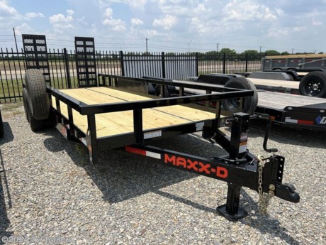 &lt;h3&gt; 2024 MAXXD Trailers U5X U5X8320&lt;/h3&gt;&lt;strong&gt;Heavy Duty Utility Muscle&lt;/strong&gt;&lt;p&gt; The U5X Tandem Axle Utility Trailer is a 14,000 lbs GVWR utility trailer made for the working man. It&amp;#8217;s an all-around versatile trailer for construction purposes and it can haul heavy materials and equipment like mini excavators or tractors with your &#190; ton truck. The U5X deck is 20&amp;#8217; long and 83 inches wide, and it weighs 3,500 lbs, so you can haul close to 10,500 lbs with this trailer.&lt;/p&gt;&lt;p&gt; Up front the U5X hooks to your vehicle with a 2 5/16&amp;#8221; DEMCO EZ-Latch adjustable coupler, mounted to a 6&amp;#8221; channel wrap tongue and a 5&amp;#8221; x 3&amp;#8221; x &#188;&amp;#8221; steel angle mainframe. The treated wood floor deck is supported by 3&amp;#8221; channel crossmembers spaced at 16&amp;#8221; apart, and a 10k drop leg jack raises and lowers the front of the trailer.&lt;/p&gt;&lt;p&gt; This trailer has a 16&amp;#8221; tall 3&amp;#8221; square tubing top-rail on the front and sides of the trailer, and has hooks and bullnose d-ring on the deck for easy tying down of cargo. Heavy-duty equipment standup ramps with built-in support knees make loading and unloading your equipment easy and safe.&lt;/p&gt;&lt;p&gt; Two 7,000 lb electric brake axles paired with 235/80 10-ply Radial tires carry the U5X down the road. Along with steel diamond plate fenders, this trailer has clear LED running lights on the sides and in the rear bumper as well.&lt;/p&gt;&lt;p&gt; Like all of our trailers, the U5X is 100% built in Texas, and is ready to get work done. We build trailers so you can dream big and work hard.&lt;/p&gt; http://www.tsitrailers.com/--xInventoryDetail?id=13954898