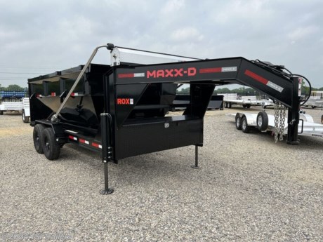 ***This model comes with 1 bin. Extra bins can be purchased for $5,799 each.***&lt;br&gt; &lt;br&gt; &lt;h3&gt; 2023 MAXXD Trailers ROX ROX8314&lt;/h3&gt;&lt;strong&gt;THE ULTIMATE ROLL-OFF DUMP&lt;/strong&gt;&lt;p&gt; The ROX is another example of industry-leading innovation from MAXX-D trailers. These incredibly rugged roll off dump trailers provide a unique solution for many industries, especially waste management. With a ROX roll off dump trailer, multiple roll off dumpsters can be dropped in different locations, all serviced with a single cost-effective base trailer. The ROX is extremely popular with dumpster rental companies and construction supervisors handling numerous job sites.&lt;/p&gt;&lt;p&gt; Boasting a steep 45-degree dumping angle, the ROX can handle large loads with ease thanks to the heavy duty scissor lift and hydraulic hoist. We chose to equip the ROX with a specially-chosen 22K Warrior power winch system to easily load and unload your dumpsters.&lt;/p&gt;&lt;p&gt; Each ROX ships with a standard 14,000 lb GVWR and can come with bins ranging from 6 to 18 cubic yards, with the most common bin size being the 4&amp;#8217; tall 13 cubic yard dumpster. You can choose to derate your trailer to 12,000 lb and 9,990 lb GVWRs as well, depending on your needs.&lt;/p&gt;&lt;p&gt; While the ROX excels as a roll off dump trailer, we also offer two different flatbed options for extra versatility. Whether you choose a tough steel floor or treated lumber decking, adding a few spare flatbed skids can help keep you moving in between loads.&lt;/p&gt;&lt;p&gt; Like all MAXX-D Trailers, the ROX roll off dump trailer, bins, and flatbeds are all Texas made and finished with our industry-leading powder coating process. Six different steps all work together to give your roll off dump trailer package a premium powder-coated steel surface with unmatched durability.&lt;/p&gt;&lt;p&gt; Through our expansive dealer network, we give you the choice to configure your ROX roll off dump trailer with a variety of options to fit your needs. Whether it&amp;#8217;s an extra dump bed or an entire stack of flatbeds, you can get a ROX roll off dump trailer package that&amp;#8217;s perfect for your application.&lt;/p&gt; http://www.tsitrailers.com/--xInventoryDetail?id=12048858