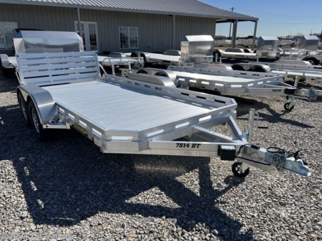 &lt;h3&gt; 2024 Aluma Utility Tandem Axle 7814BT&lt;/h3&gt;&lt;p&gt; Aluma offers a wide range of tandem axle trailers for a wide range of applications, from car hauling and snowmobiles to UTVs and more. Durable aluminum tandem axle trailers are lightweight, corrosion-resistant and maintenance-free.&lt;/p&gt; http://www.tsitrailers.com/--xInventoryDetail?id=15102688