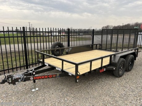 &lt;h3&gt; 2024 MAXXD Trailers U3X U3X8314&lt;/h3&gt;&lt;strong&gt;The Tandem Axle Utility Trailer That&amp;#8217;S Up For The Challenge&lt;/strong&gt;&lt;p&gt; When you need to haul your UTV&amp;#8217;s, ATV&amp;#8217;s, lawnmowers, or materials with your half ton truck, the MAXX-D U3X is ready to get it done. With a GVWR of 7,000 lbs and weighing only 1,800lbs, the U3X is a trailer that&amp;#8217;s great for half ton hauling for many different uses. The deck is 16&amp;#8217; long and 83 inches wide, and has a 15&amp;#8221; tall front rail and sides topped with 2&amp;#8221; square tubing and stake pockets and hooks to make it easy to secure your cargo.&lt;/p&gt;&lt;p&gt; Up front the U3X hooks to your vehicle with a 2&amp;#8221; DEMCO EZ-Latch adjustable coupler, mounted to a 4&amp;#8221; channel wrap tongue and a 3&amp;#8221; x 2&amp;#8221; x &#188;&amp;#8221; steel angle mainframe. The treated wood floor deck is 83&amp;#8221; wide and is supported by 3&amp;#8221; x 2&amp;#8221; angle crossmembers. A 2k swivel jack raises and lowers the front of the trailer, and two 3,500lb brake axles paired with 205/75 radial tires carry the U3X down the road.&lt;/p&gt;&lt;p&gt; Along with steel diamond plate fenders, this trailer has clear LED running lights on the sides and in the rear bumper as well. A spring-assisted 4&amp;#8217; tall steel mesh gate in the rear makes loading your stuff super simple and easy. The gate can fold in and lay inside the bed for less wind drag when hauling the trailer empty.&lt;/p&gt;&lt;p&gt; Like all of our trailers, the U3X is 100% built in Texas, and is ready to get your work done. We build trailers so that you can build something great.&lt;/p&gt; http://www.tsitrailers.com/--xInventoryDetail?id=15171337