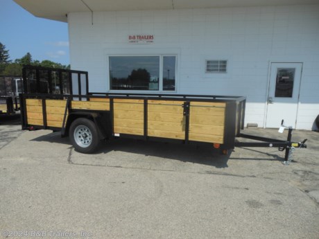 &lt;p&gt;Steel Utility Trailer, Wood Deck, Rear Ramp, Drop Spring Axle, 15&quot; Tires, Rail Side, 2&quot; Coupler&lt;/p&gt;
&lt;p&gt;&lt;span style=&quot;display: inline !important; float: none; background-color: #ffffff; color: #000000; font-family: Verdana,Arial,Helvetica,sans-serif; font-size: 14px; font-style: normal; font-variant: normal; font-weight: 400; letter-spacing: normal; orphans: 2; text-align: left; text-decoration: none; text-indent: 0px; text-transform: none; -webkit-text-stroke-width: 0px; white-space: normal; word-spacing: 0px;&quot;&gt;Questions? 262-673-4100&lt;/span&gt;&lt;u&gt;&lt;/u&gt;&lt;/p&gt;