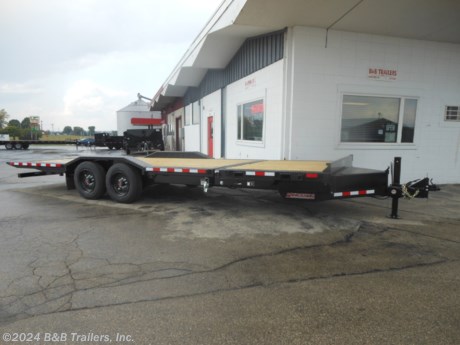 &lt;p&gt;Steel Tilt Bed Trailer, 6&#39; Stationary and 18&#39; tilt, Treated Wood Deck, 2-8000# Spring Axles, 4 Wheel Electric Brakes, 17.5&quot; Tires, 2 5/16&quot; Adjustable Coupler, Rub Rail and Stake Pockets, 12,000# Drop Leg Jack, 6&quot; Drive Over Fender, Steel Tool Box, Pallet Fork Holders, Hydraulic Tongue Jack&lt;/p&gt;
&lt;p&gt;Questions? 262-673-4100&lt;/p&gt;
