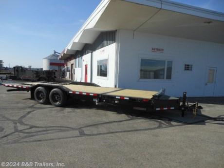 &lt;p&gt;Steel Tilt Bed Trailer, 6&#39; Stationary and 18&#39; tilt, Treated Wood Deck, 2-8000# Spring Axles, 4 Wheel Electric Brakes, 17.5&quot; Tires, 2 5/16&quot; Adjustable Coupler, Rub Rail and Stake Pockets, Pallet Fork Holders, Steel Tool Box, 6&quot; Drive Over Fender, Traction Strips, Pipe Spools, Spare Tire Carrier&lt;/p&gt;
&lt;p&gt;Questions? 262-673-4100&lt;/p&gt;