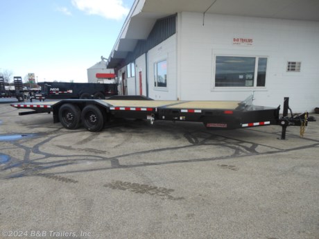 &lt;p&gt;Steel Tilt Bed Trailer, 6&#39; Stationary and 18&#39; tilt, Treated Wood Deck, 2-8000# Spring Axles, 4 Wheel Electric Brakes, 17.5&quot; Tires, 2 5/16&quot; Adjustable Coupler, Rub Rail and Stake Pockets, 6&quot; Drive Over Fender, Pallet Fork Holders, Steel Tool Box, Spare Tire Carrier&amp;nbsp;&lt;/p&gt;
&lt;p&gt;Questions? 262-673-4100&lt;/p&gt;