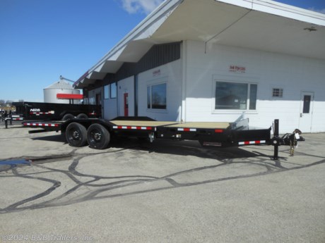 &lt;p&gt;Steel Tilt Bed Trailer, 6&#39; Stationary and 18&#39; tilt, Treated Wood Deck, 2-8000# Spring Axles, 4 Wheel Electric Brakes, 17.5&quot; Tires, 2 5/16&quot; Adjustable Coupler, Rub Rail and Stake Pockets, 6&quot; Drive Over Fender, Pallet Fork Holders, Steel Tool Box, Traction Strips, Hydraulic Tongue Jack, Spare Tire Carrier&amp;nbsp;&lt;/p&gt;
&lt;p&gt;Questions? 262-673-4100&lt;/p&gt;