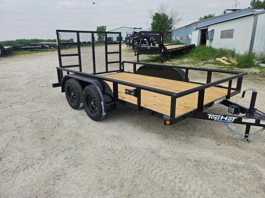 New 2025 Top Hat Medium Pipe Utility 83 X 12 TANDEM UTILITY TRAILER 7000# GVW available in De Pere, Wisconsin