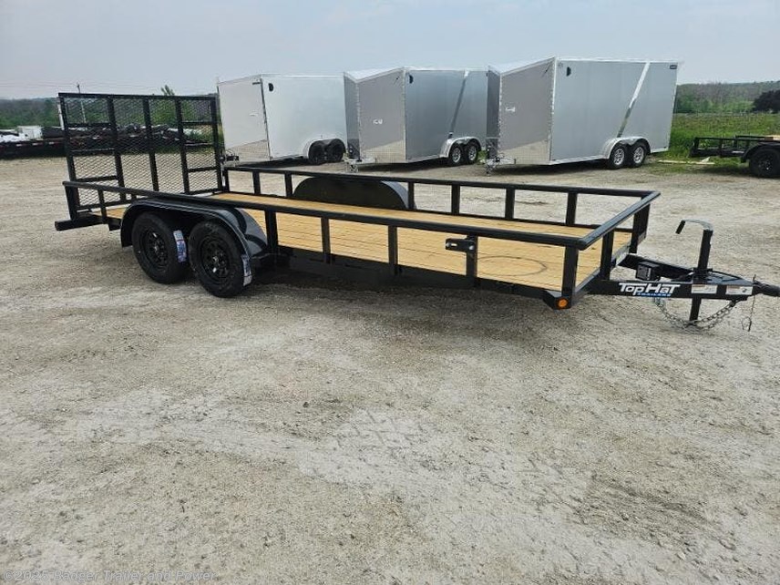 New 2025 Top Hat Medium Pipe Utility 83 X 18 TANDEM UTILITY TRAILER 7000# GVW available in De Pere, Wisconsin