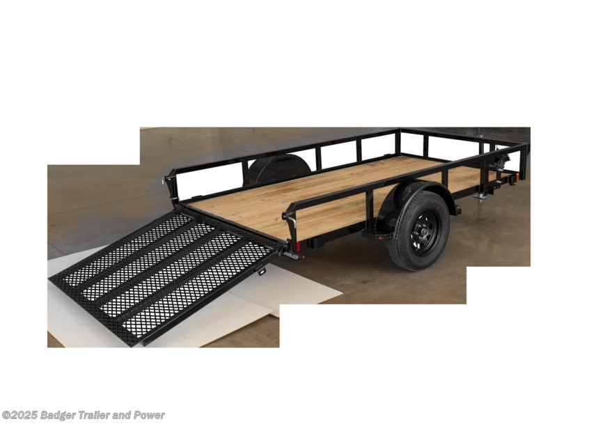 New 2025 H&H H8212RS-030  82 X 12 STEEL UTILITY TRAILER 2990 GVW available in De Pere, Wisconsin