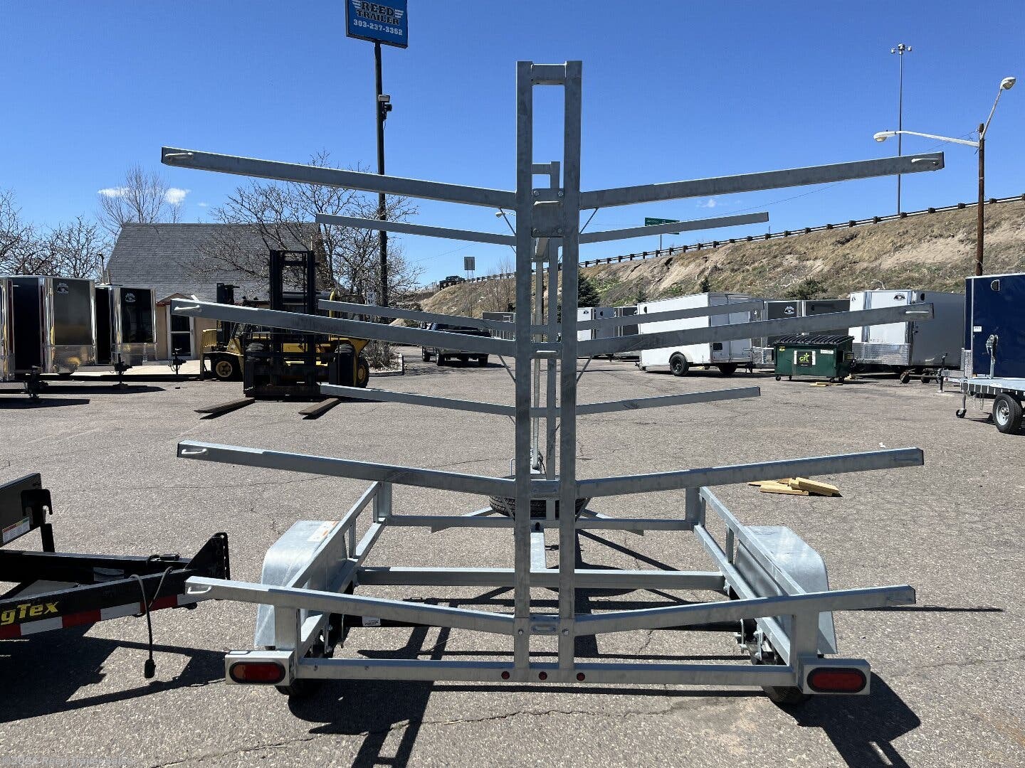 New 2024 SportTrail Kayak/Canoe Galvanized Trailer available in Omaha, Nebraska