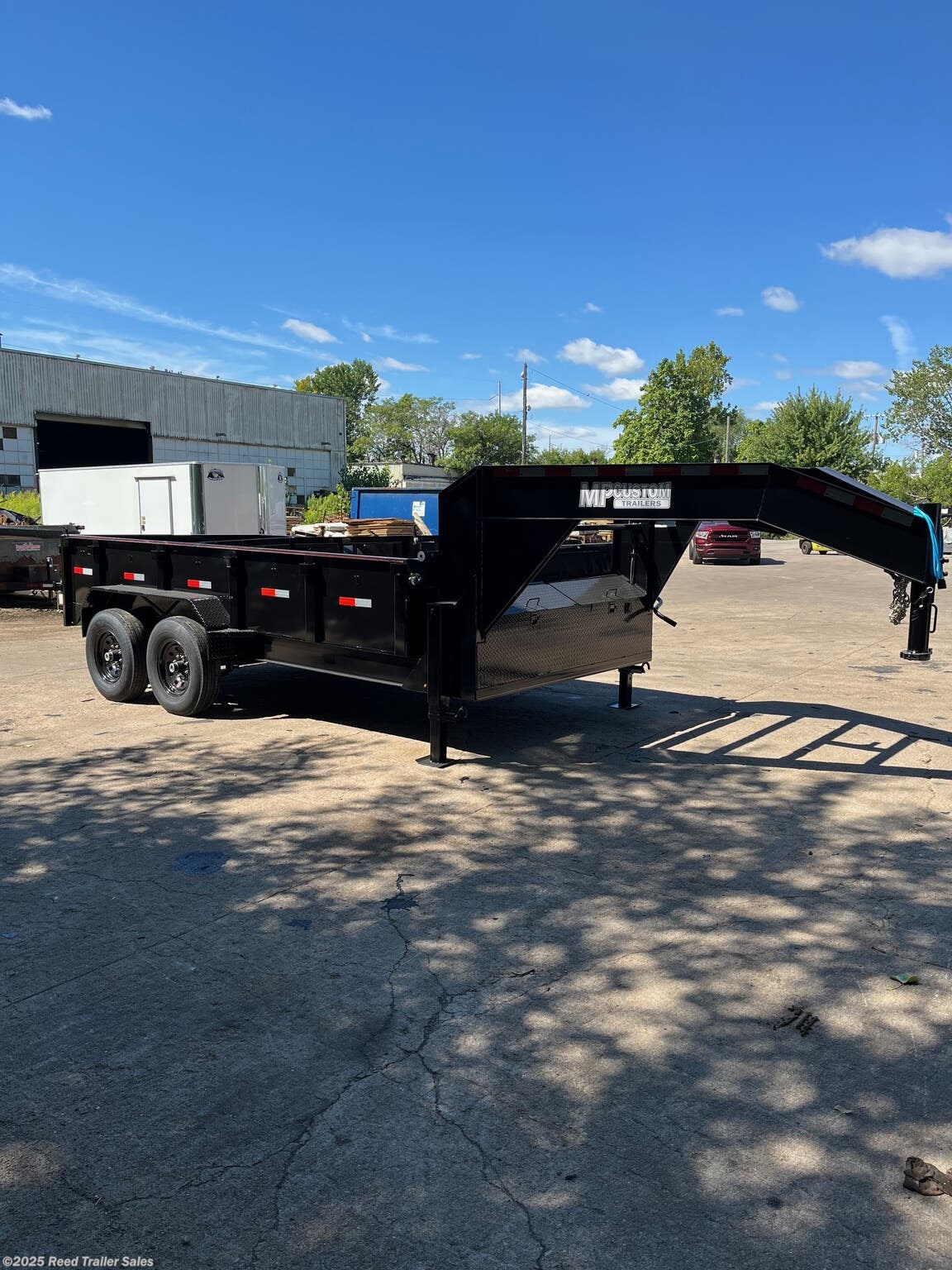2025 MP Custom Trailers 14ft 14k 2ft tall Goosenck dump trailer