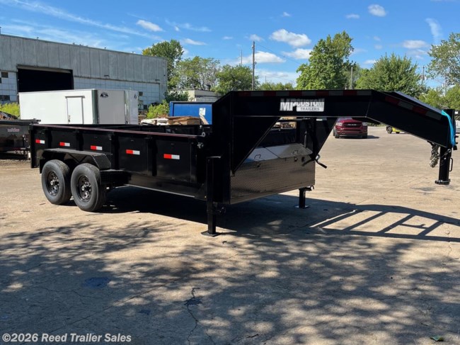 2025 MP Custom Trailers 14ft 14k 2ft tall Goosenck dump trailer