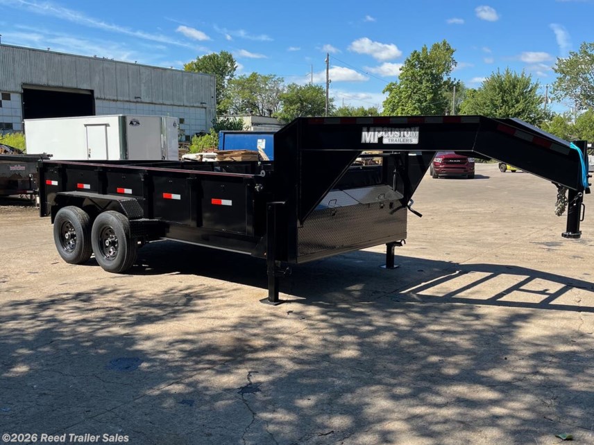 New 2025 MP Custom Trailers 14ft 14k 2ft tall Goosenck dump trailer available in Omaha, Nebraska