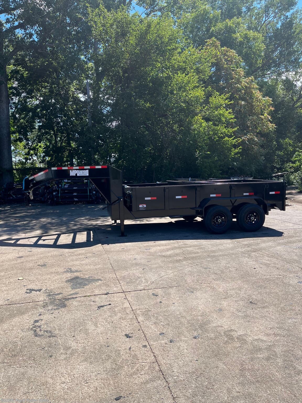 2025 MP Custom Trailers 14ft 14k 2ft tall Goosenck dump trailer - New Dump Trailer for sale by Reed Trailer Sales in Omaha, Nebraska