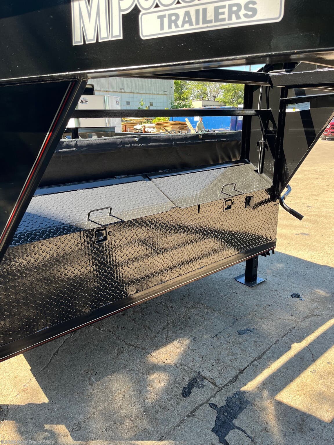 New 2025 MP Custom Trailers 14ft 14k 2ft tall Goosenck dump trailer available in Omaha, Nebraska