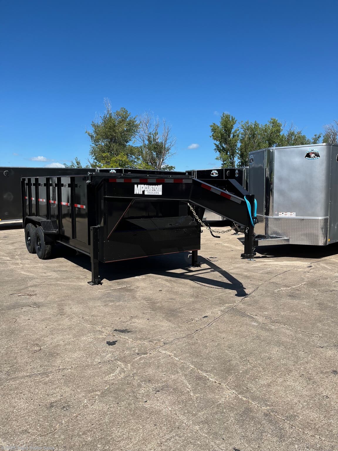 2025 MP Custom Trailers 14ft 14k 4ft tall Goosenck dump trailer