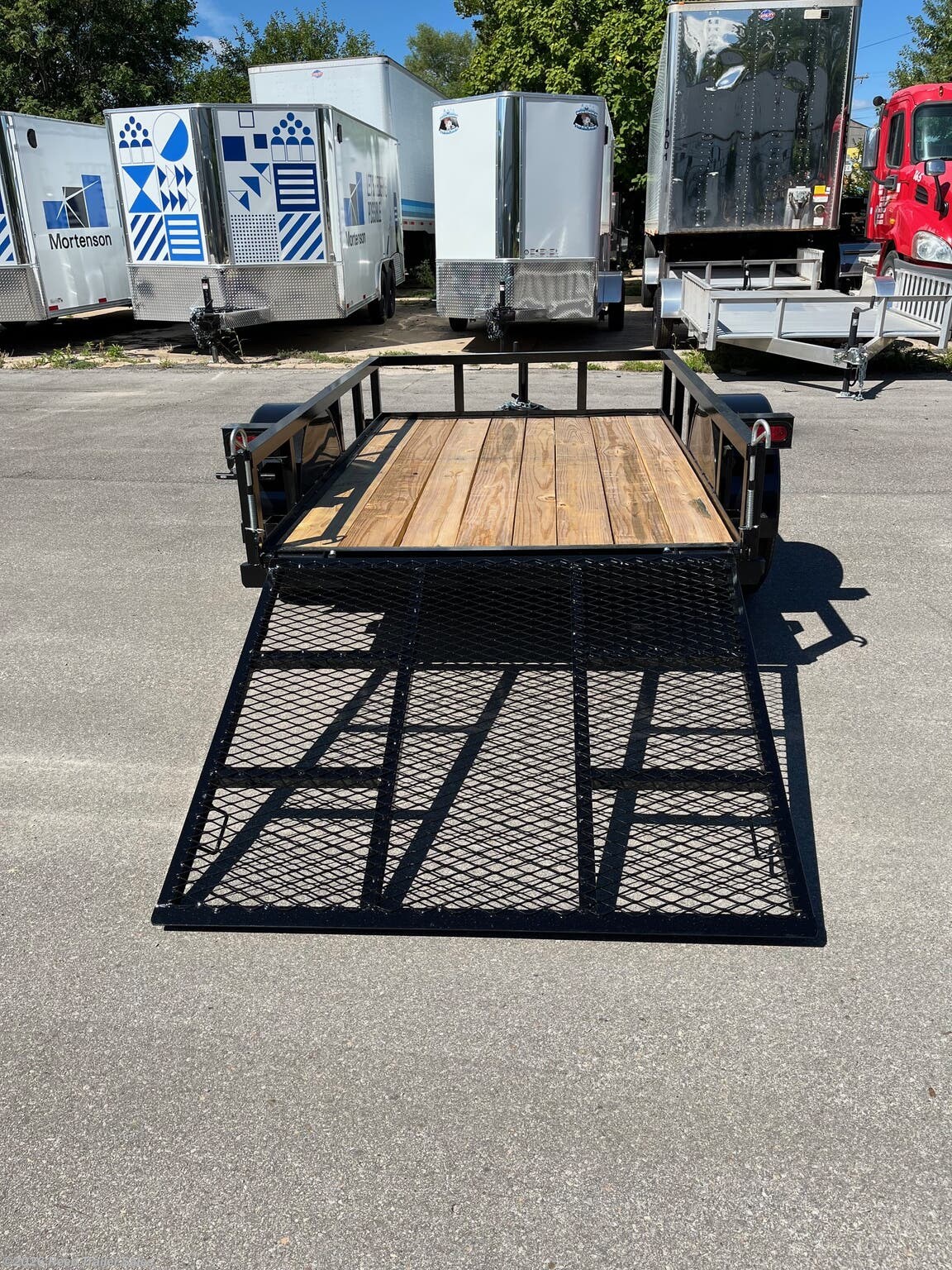 2025 MP Custom Trailers 5x8 ATV utility trailer w/ramp gate - New Flatbed Trailer for sale by Reed Trailer Sales in Omaha, Nebraska