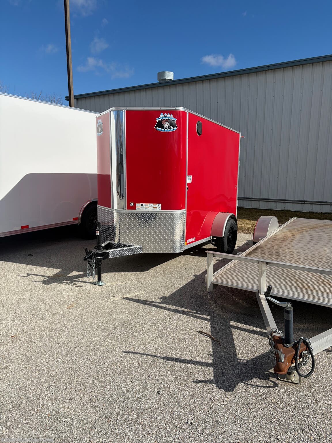 2026 R&M Trailer Mfg 5x8+v-nose Cargo Trailer