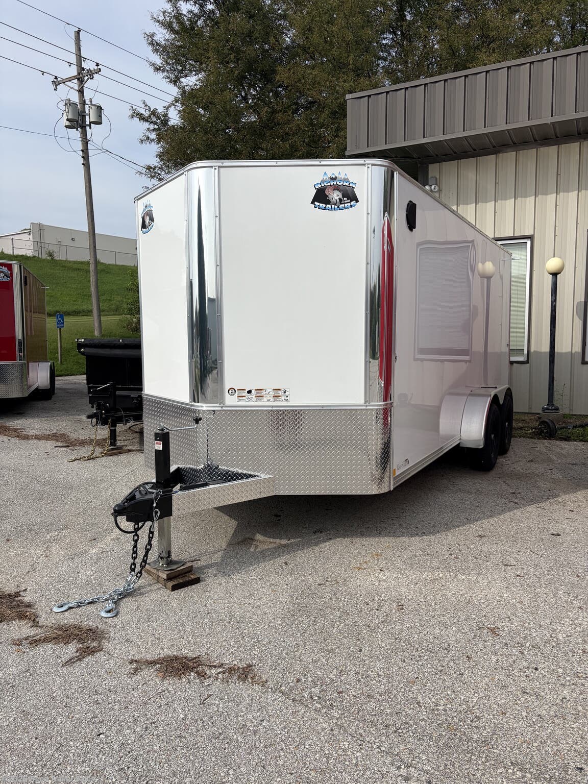 New 2027 R&M Trailer Mfg 7x16+v-nose (9990 GVWR, E-TRACK) available in Omaha, Nebraska