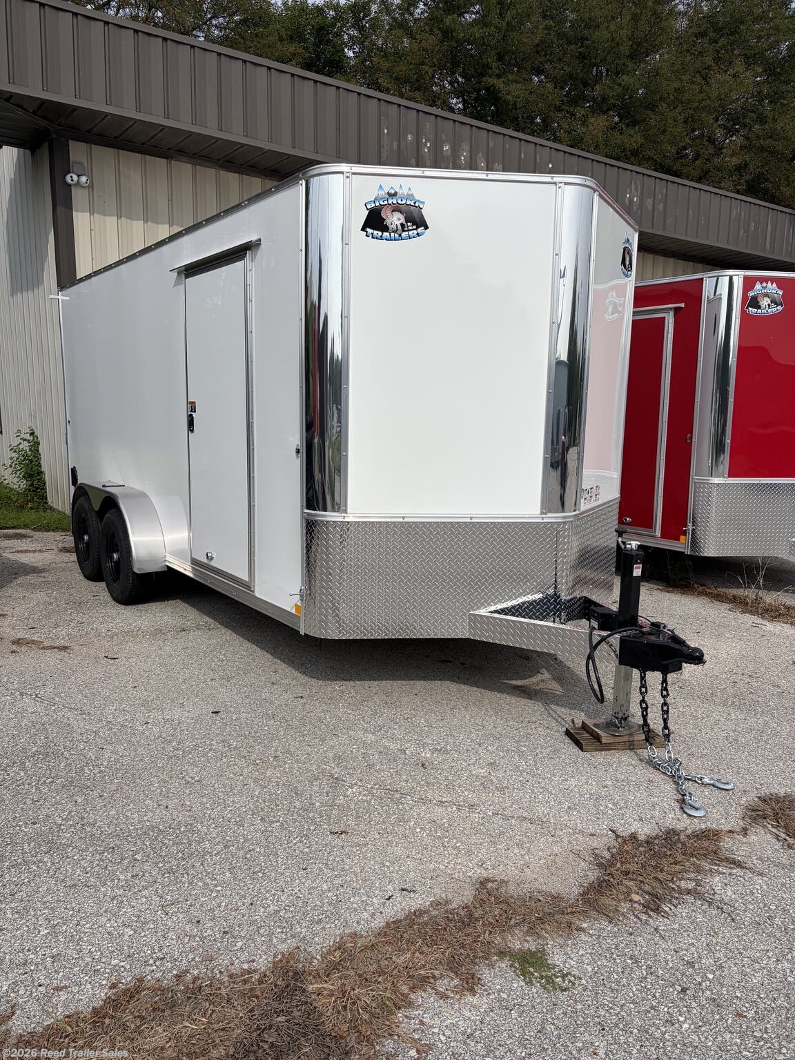 2027 R&M Trailer Mfg 7x16+v-nose (9990 GVWR, E-TRACK)