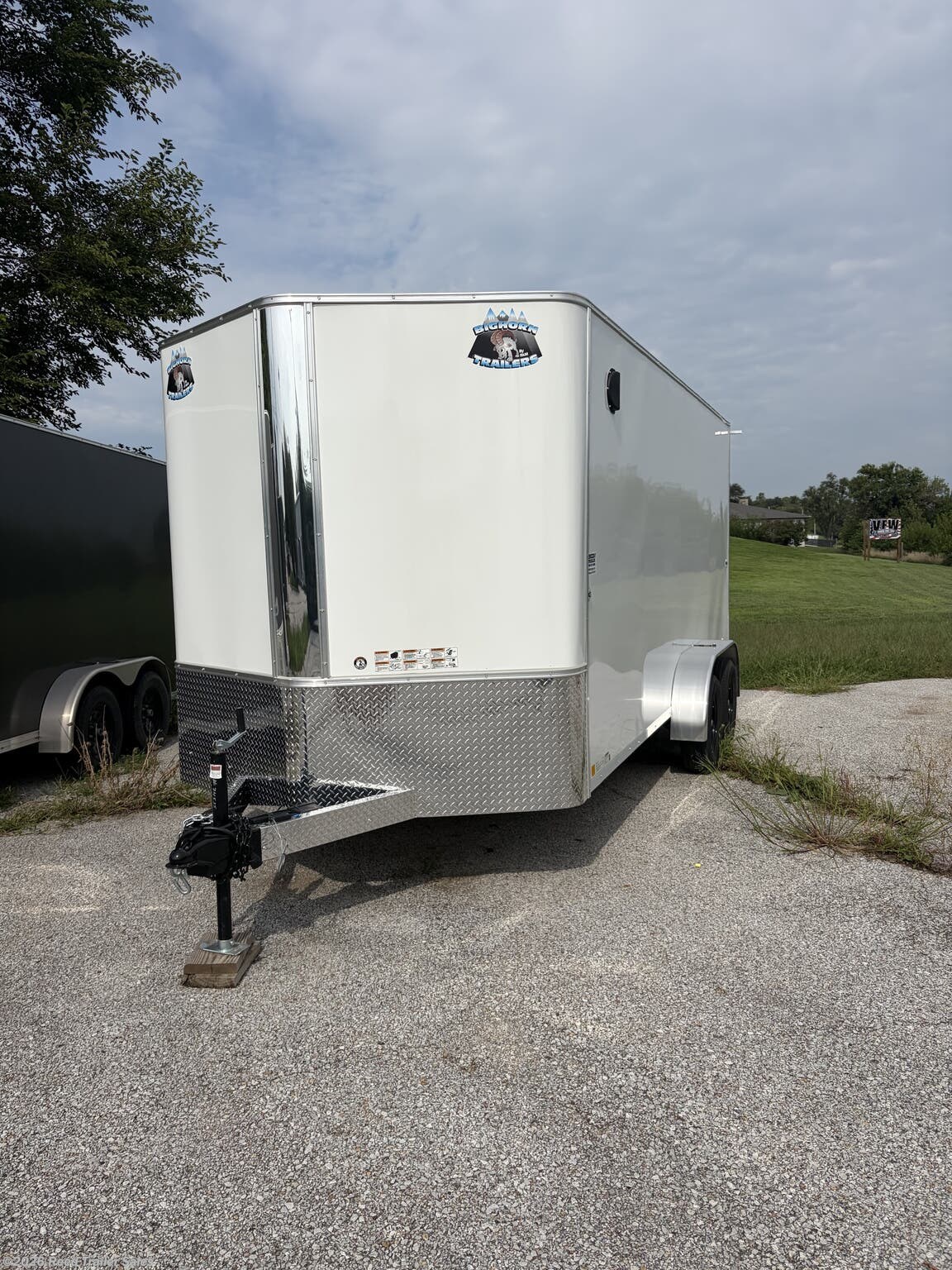 2027 7x16 TAS white Barn Doors by R&M Trailer Mfg from Reed Trailer Sales in Omaha, Nebraska