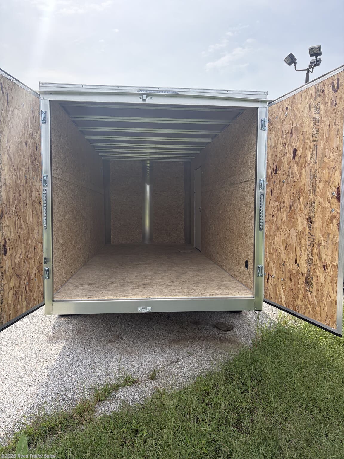 New 2027 R&M Trailer Mfg 7x16 TAS white Barn Doors available in Omaha, Nebraska