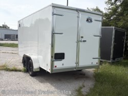 2027 R&M Trailer Mfg 7x16 TAS white Barn Doors - New Cargo Trailer for sale by Reed Trailer Sales in Omaha, Nebraska