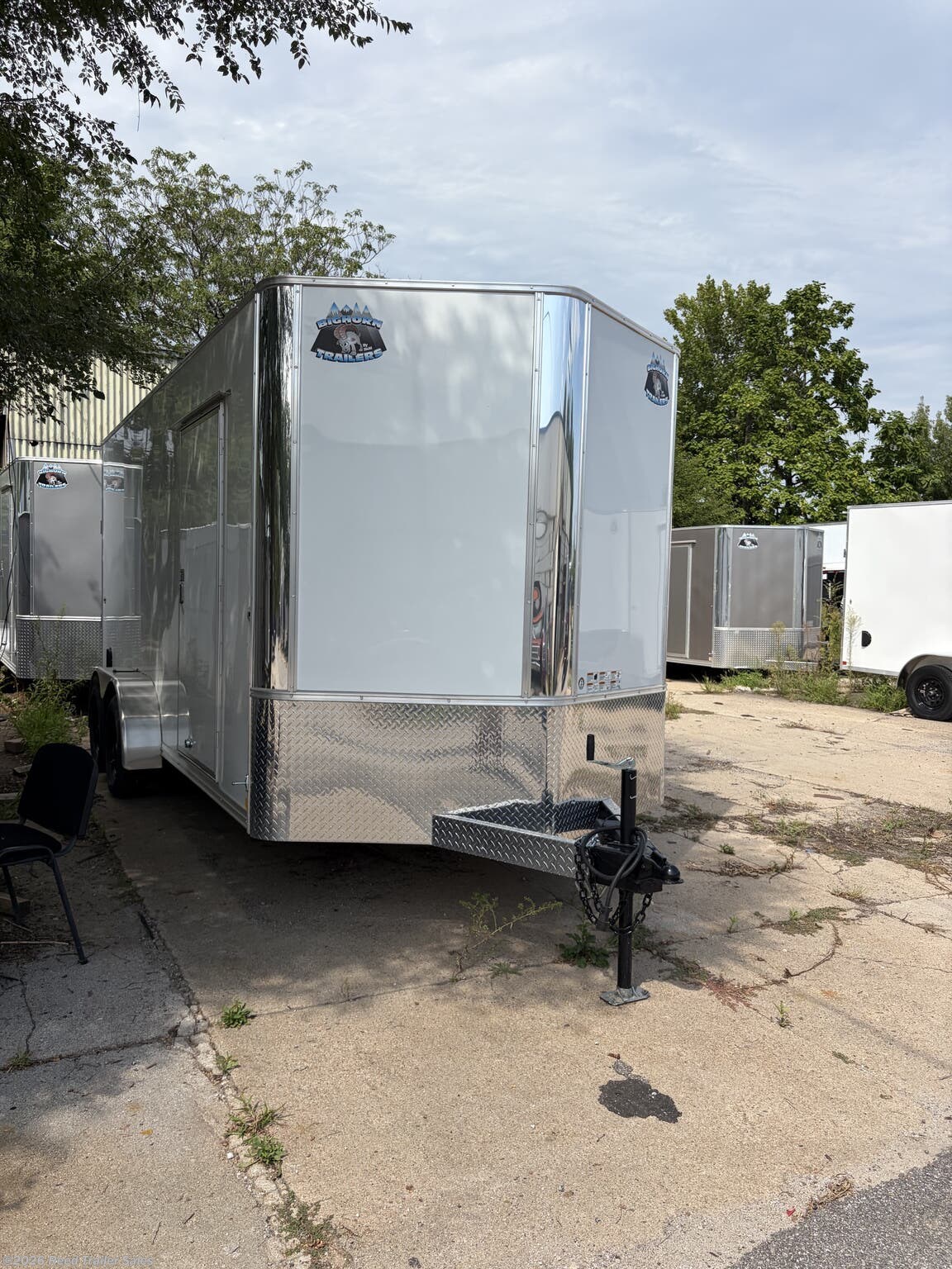2027 R&M Trailer Mfg 7x16+v-nose 7' TALL TAC HAIL WHT