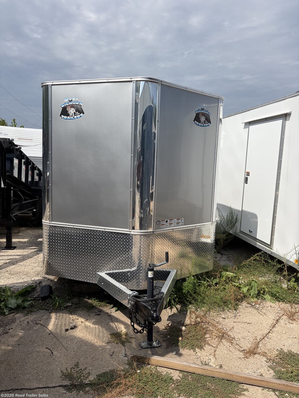 2027 R&M Trailer Mfg 7X14+v-nose 7' tall w/e-track (hail) - New Cargo Trailer for sale by Reed Trailer Sales in Omaha, Nebraska