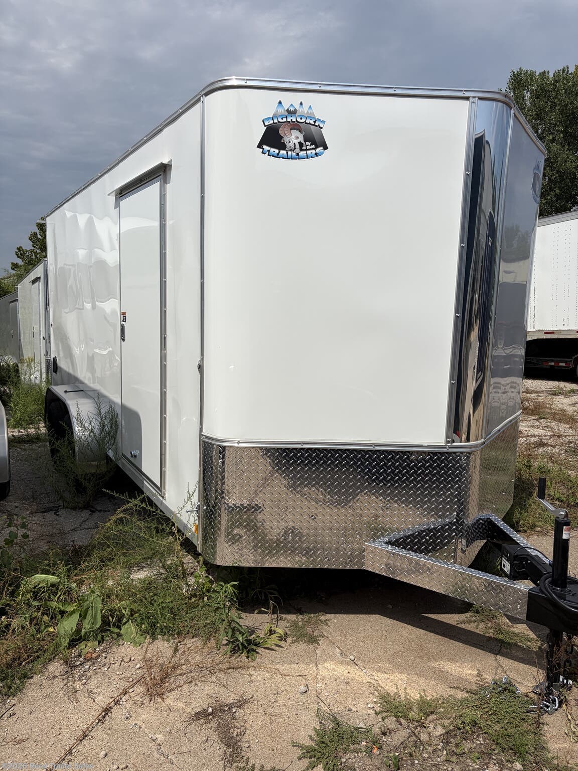 2027 R&M Trailer Mfg 7x16 TAS white (hail)