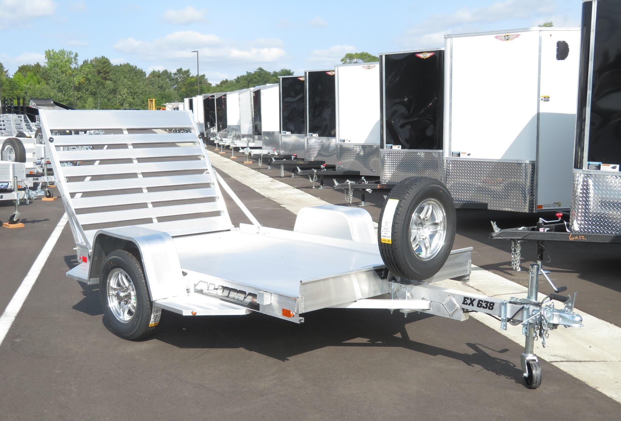 2021 Aluma 638EX Aluminum Utility Trailer