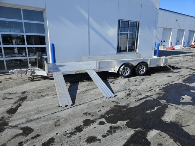 2021 ALUMA 81X20 ALUMINUM ATV/UTILITY TRAILER 7K W/ SPARE TIRE AND MOUNT