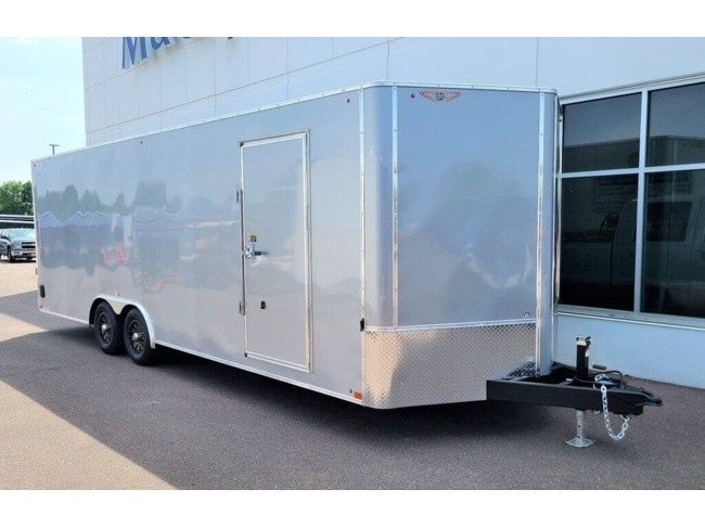 2025 H&H 8.5X24 10K ENCLOSED CAR HAULER - 7' INTERIOR - SILVER