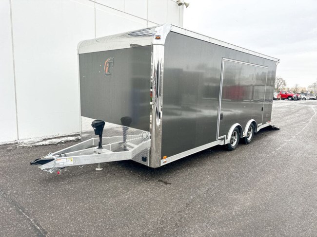 2025 INTECH 8.5x20 ALUMINUM ENCLOSED RACE TRAILER - CHARCOAL