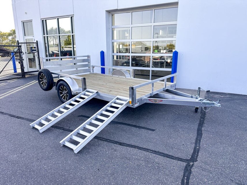 New 2025 H&H 82X12 ALUMINUM ATV/RAILSIDE UTILITY TRAILER available in Ramsey, Minnesota