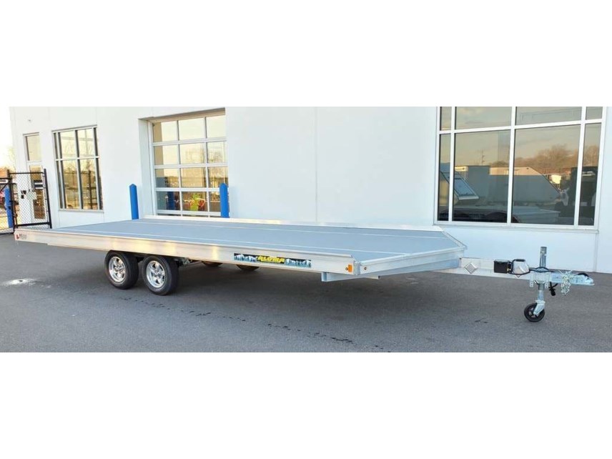New 2024 ALUMA 8620 D/13 4 Place Aluminum Drive On/Off Snowmobile Trailer available in Ramsey, Minnesota