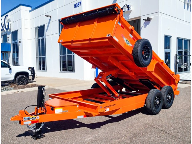2024 H&H 83x14 14k Dump Trailer - Orange
