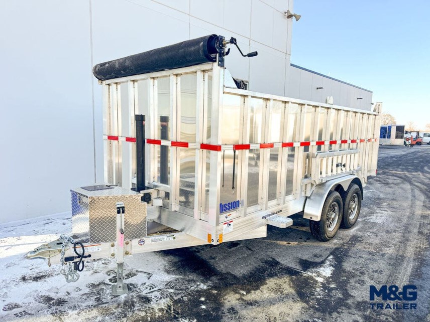 New 2024 MISSION TRAILERS 7X14 ALUMINUM 14K DUMP TRAILER W/ 4' SIDES available in Ramsey, Minnesota