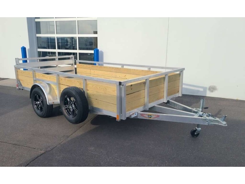 New 2024 H&H 76x12 Aluminum Woodside Utility Trailer available in Ramsey, Minnesota