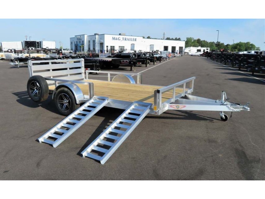 New 2025 H&H 82X12 ALUMINUM ATV/RAIL SIDE UTILITY TRAILER available in Ramsey, Minnesota