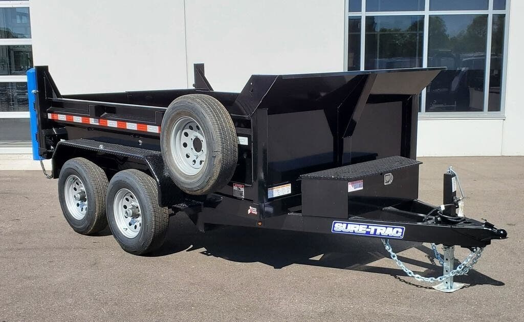 2025 SURE-TRAC 6X10 10K DUMP TRAILER - BLACK