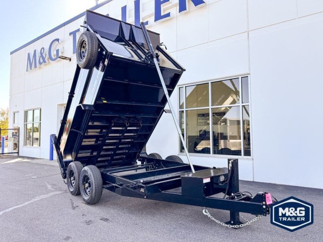 2025 SURE-TRAC 82X12 14K TELESCOPIC DUMP TRAILER W/4' SIDES - BLACK