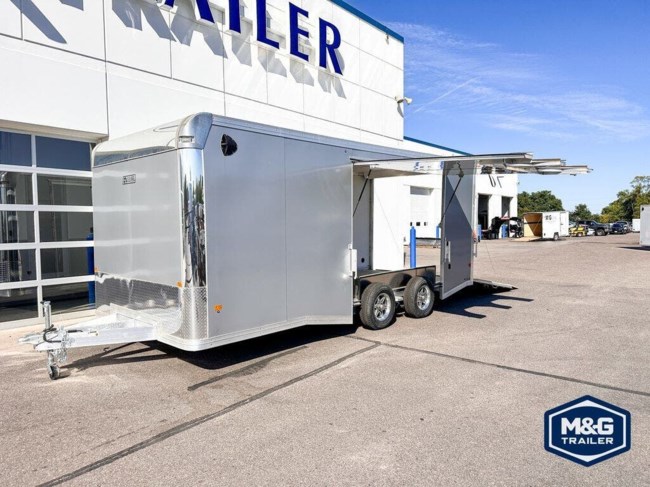 2024 EZ-HAULER 8.5X20 10K ALUMINUM ENCLOSED CAR HAULER - 7' INTERIOR - SILVER