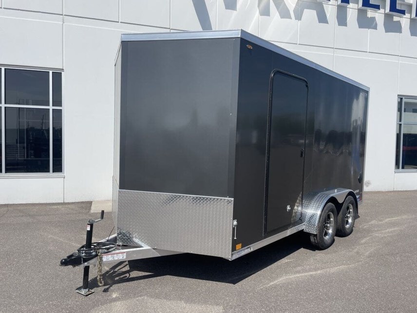 New 2025 LEGEND TRAILERS 7.5X14 ALUMINUM ENCLOSED CARGO TRAILER - 7' INTERIOR - CHARCOAL available in Ramsey, Minnesota