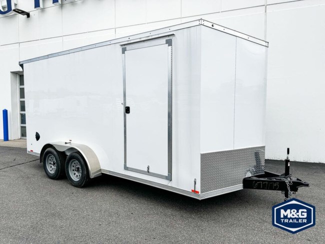 2025 RC TRAILERS RDLX 7X14 ENCLOSED CARGO TRAILER - 7' INTERIOR - WHITE
