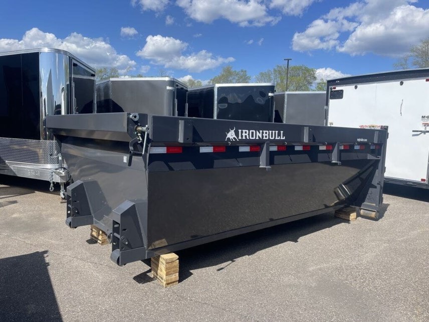 New 2025 IRONBULL 14' 14.5 YARD ROLL OFF BIN - GRAY available in Ramsey, Minnesota