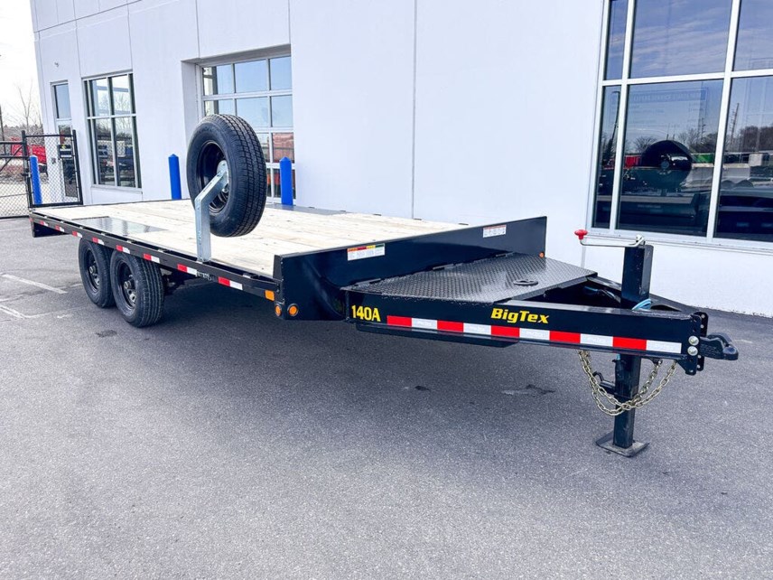New 2025 BIG TEX 14OA-18 102X18 15.4K DECKOVER EQUIPMENT TRAILER- BLACK available in Ramsey, Minnesota