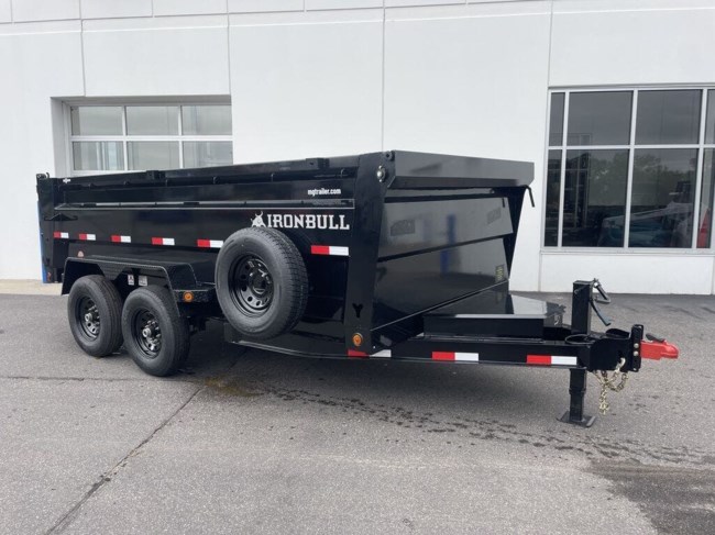 2024 IRONBULL DTB 83X14 14.9K DUMP TRAILER W/3' SIDES - BLACK
